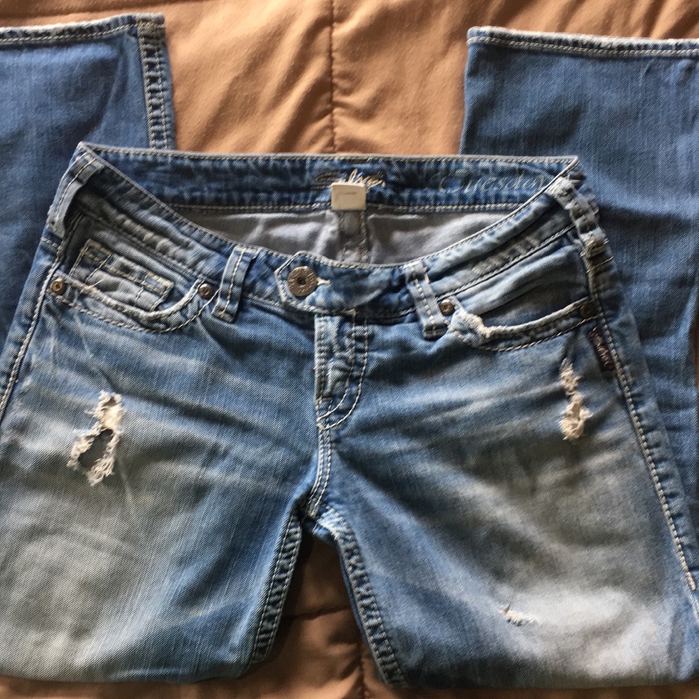 Silver Capris